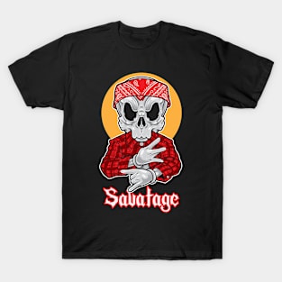 Skull Gangsta Savatage T-Shirt